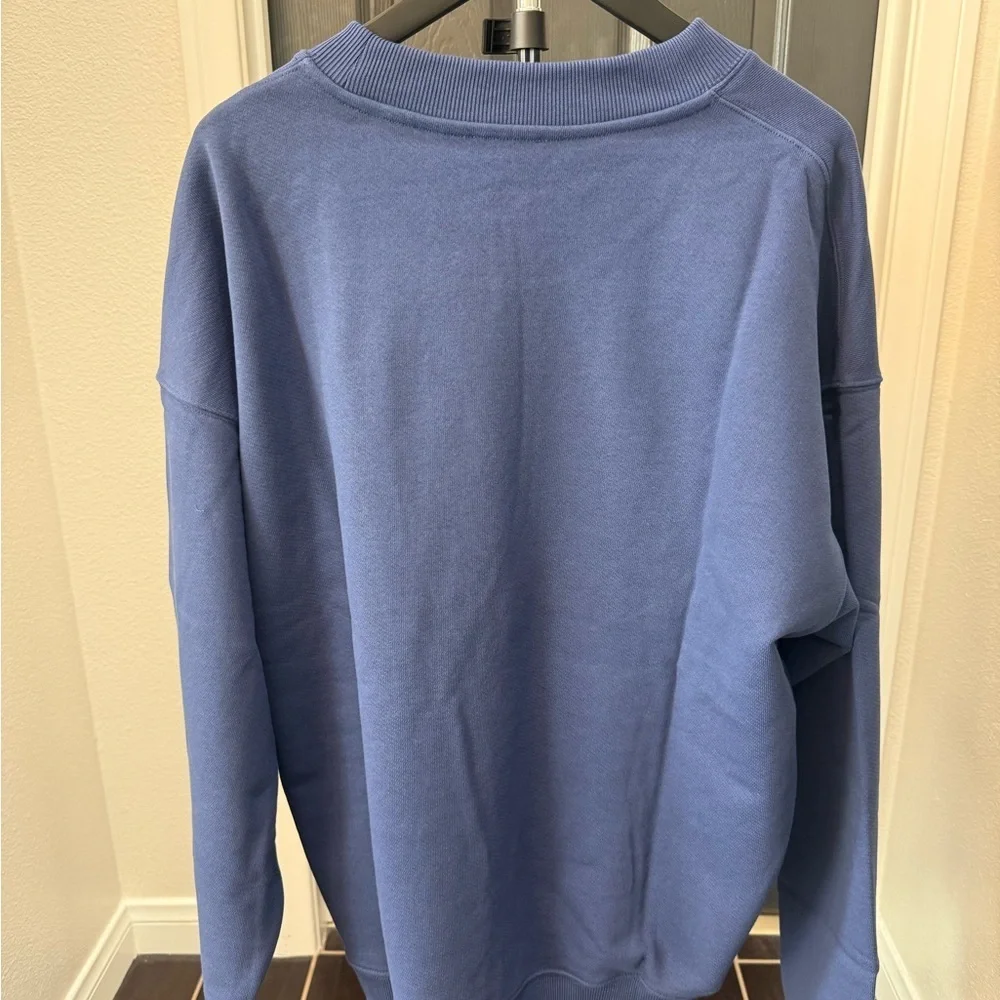 Off-White Blue Logo Crewneck Sweatshirt